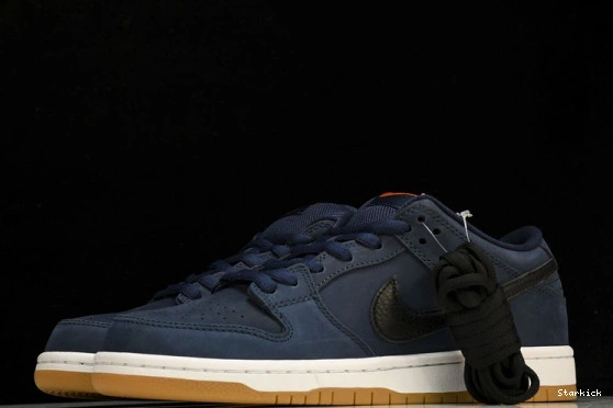 Dunk Low Black Gum SB Nike CW7463-401 Navy  0107